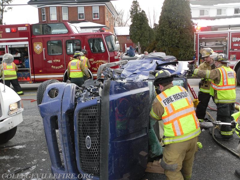 Vehicle Rescue Egypt Road and Brower Avenue, Oaks, Upper Providence